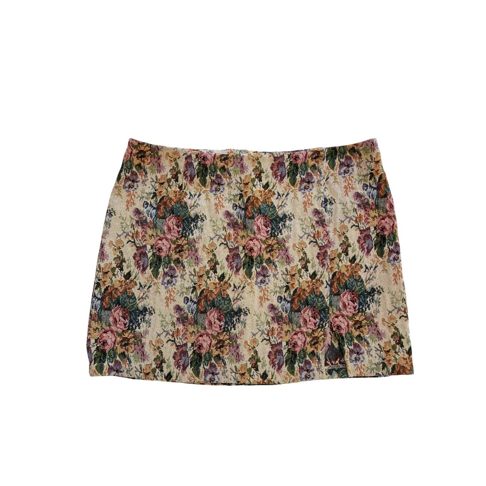 Wild Fable Floral Tapestry Vintage Inspired Shabby Chic Mini Skirt Size 18
